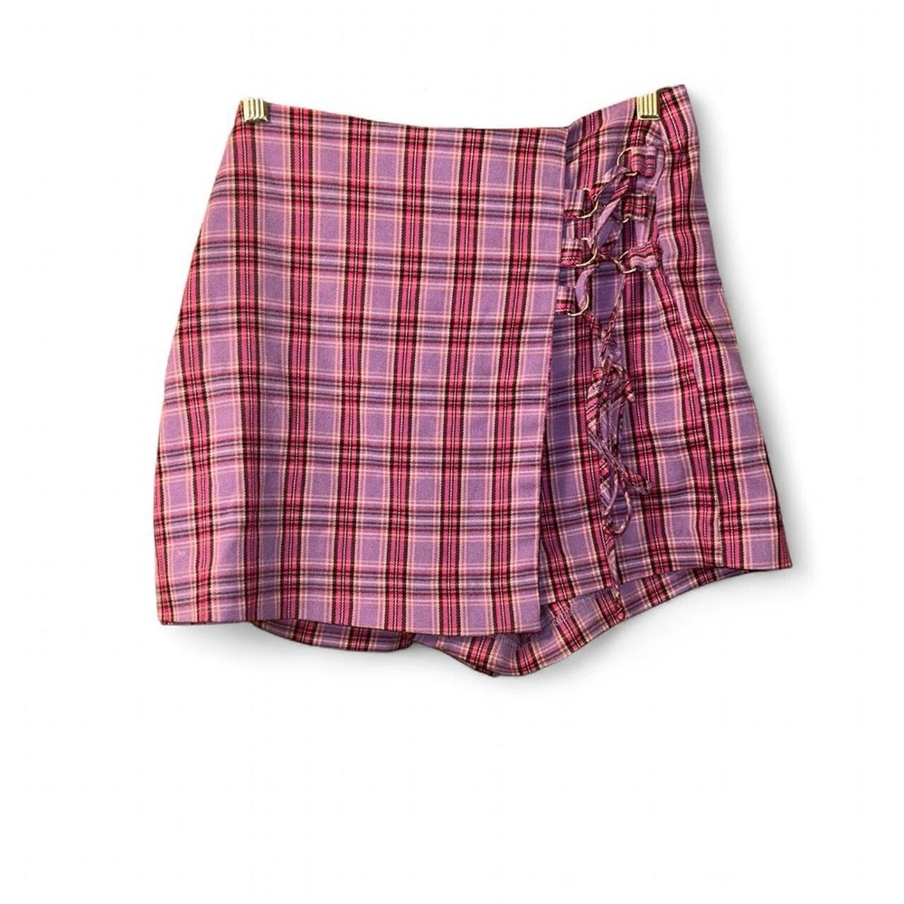 SO Purple Plaid Skort - Picture 2 of 7